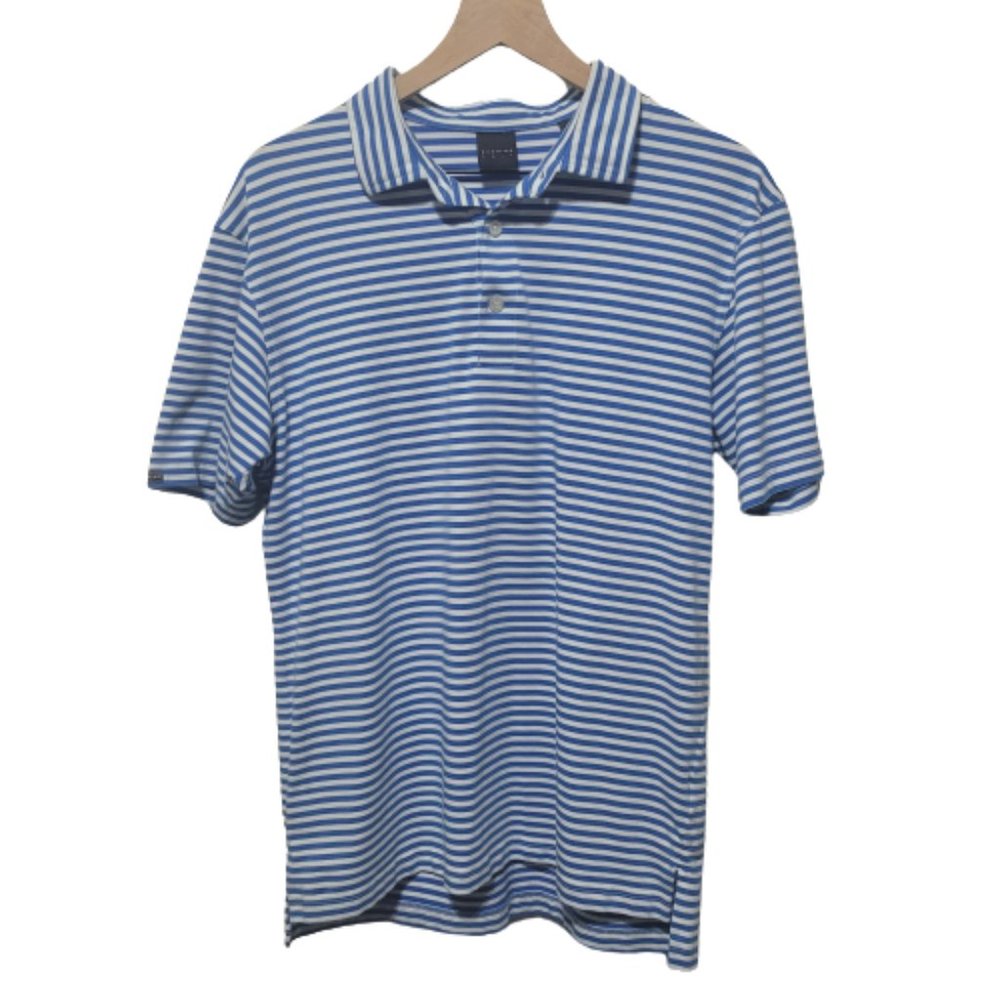 Dunning Golf Striped Short Sleeve Polo Shirt